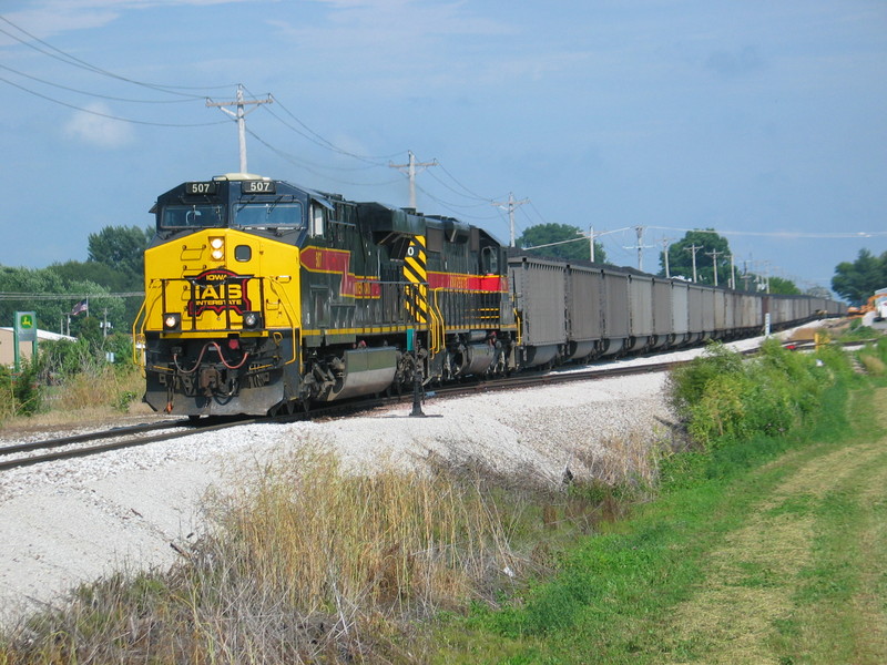 We got a rare daylight move of the coal train, shown here leaving Durant.