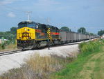 We got a rare daylight move of the coal train, shown here leaving Durant.