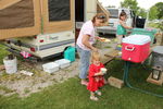 Suppertime at the campground on our first night.