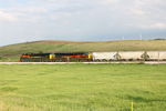 Thursday's east train rounds the curve east of Anita.
