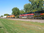 Meeting the first BN train at Bouhan.