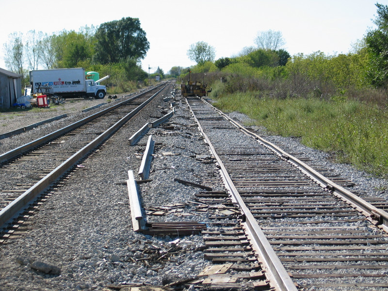 looking west from the west crossing