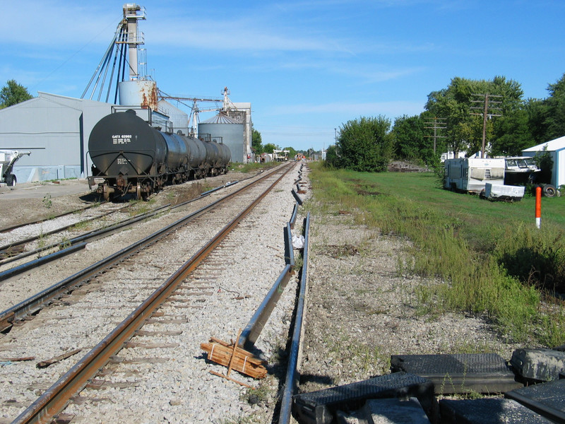 looking east from the west crossing