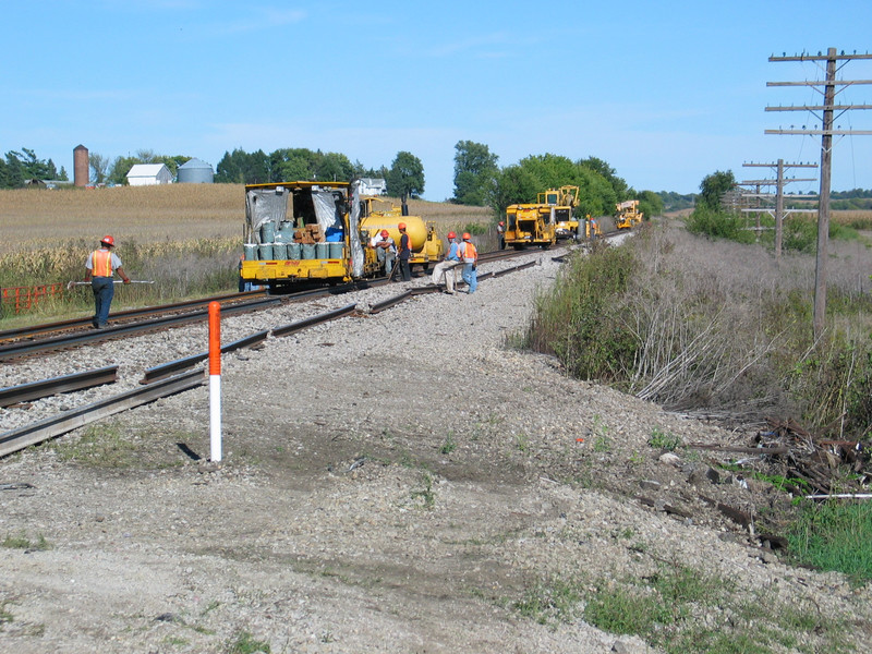 looking east from the east crossing