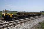 L.A. Colo & Sons trackmobile with new rail for the ethanol plant.   August 10, 2007.