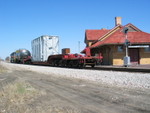 Going past the depot at W. L.