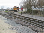 Feed empties arrive from the BN, heading for Moline siding.