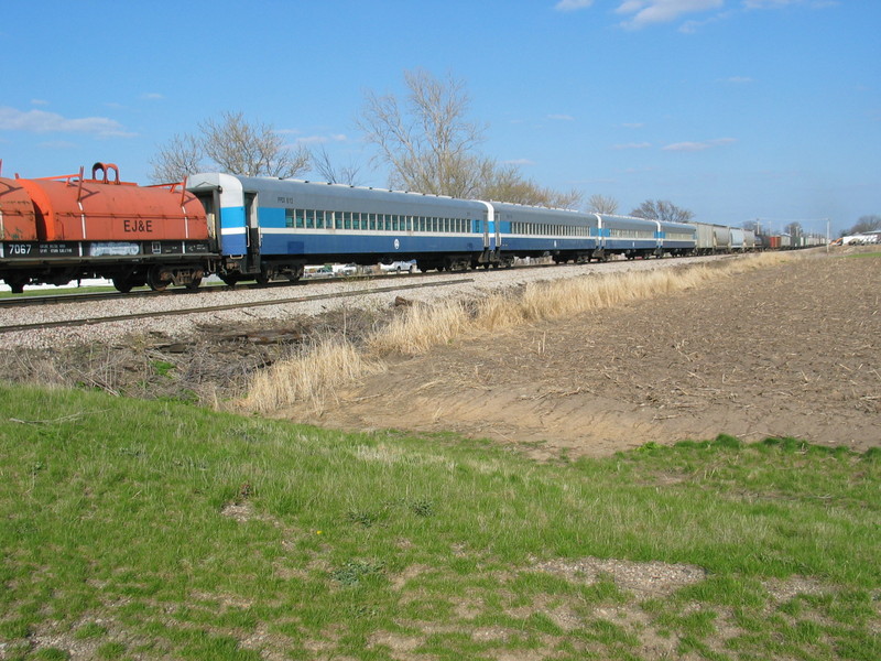 Passenger cars west of Durant, April 19, 2007.