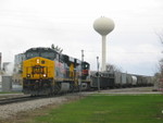 The first EB is at West Liberty, picking up the rear end of the train that derailed.