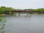 On the Cedar River bridge.