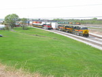 Passing the East train at Silvis.