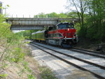 I've always wanted to shoot an over/under here.  Today was not the day, but an NS powered westbound did go over about 5 mins before the train got here.