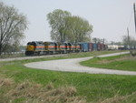 Westbound arrives to hold at N. Star, April 30, 2008.