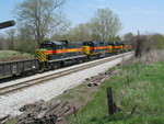 Pulling eastward up the siding.