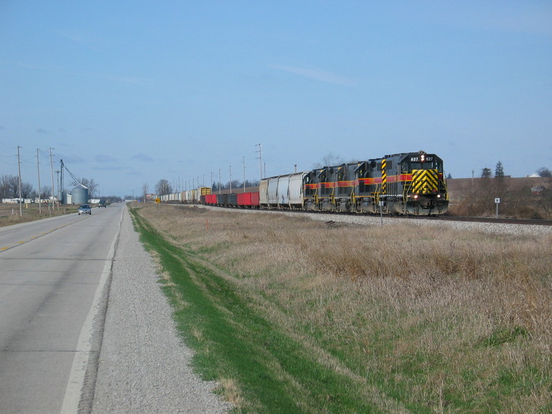 East train east of Ladora, April 5, 2007.