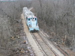 Pulling under the overpass in Jonesville, on the south side of the river.