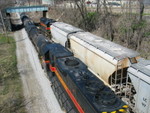 Going past their other engine and tank cars for Utica.