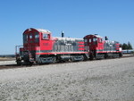 Switchers still parked at Newton, April 9, 2010.