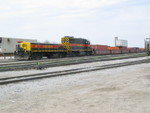 The slug set works the east end of Bluffs yard, April 10, 2010.