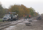 Looking west at the new Atkinson East Switch on 4-Nov-2005.