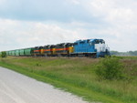 154 leads the eastbound at mp213, Aug. 13, 2008.