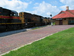 Rio Grande SD40T-2 on the eastbound at West Lib., Aug. 9, 2007.