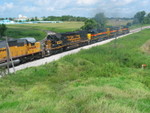 East train at the Wilton overpass, Aug. 9, 2007.