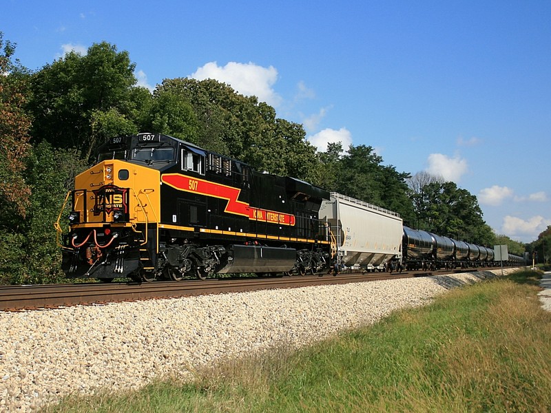 IAIS 507 shoving the eastbound ethanol train