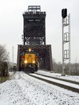 The IAIS 156 Westbound empty ethanol makes it way across the Des Plaines River on Bridge 407