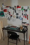 My workbench.  I need to spend some more time working on structures...