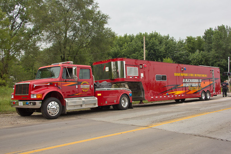 Davenport FD Haz-Mat Response.