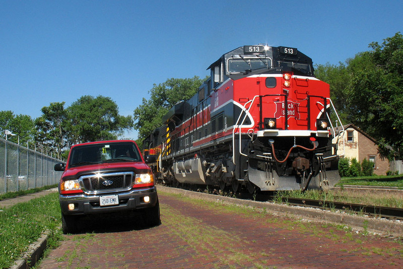 CBBI-31 with my truck @ 5th St; Davenport, IA.