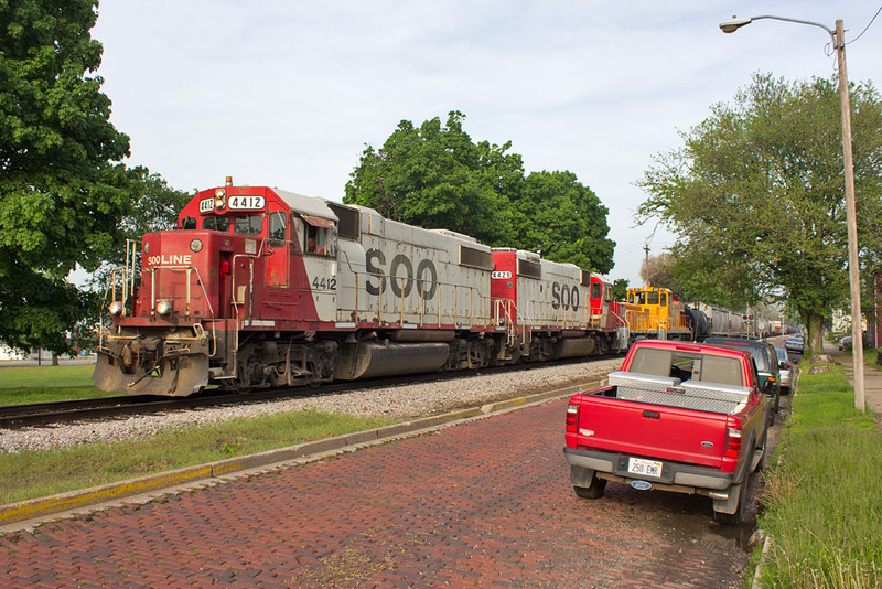 SOO 4412 at Gaines St; Davenport, IA.