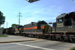 PWSX 431 and 3 others trail two IC SD70's, Berwyn, IL