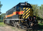 A roster of GP38 600 as it works a BISW at Evans Yd. 08-07-04