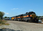 IAIS 402 leads a late CBBI through Joliet, IL