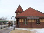 CBSW is finally under way pulling past the old RI depot.