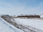 Iowa 628 east cruises under Rte. 6 just west of Ladora.