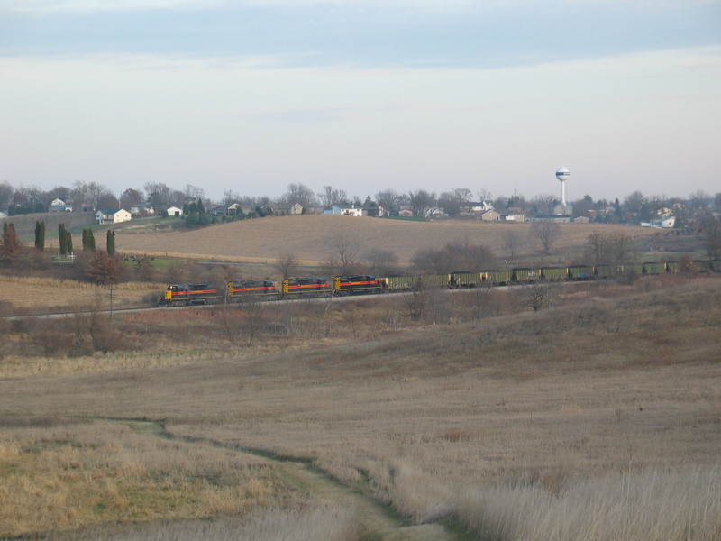 CR job passes the Oxford cemetery, Nov. 20, 2006.