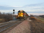 Work IAIS 150 takes the power switch onto the Crandic at Yocum, Nov. 20, 2006.