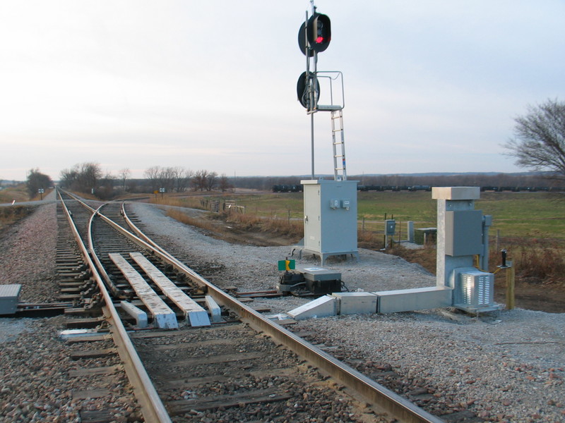 Looking west at the new switch, Nov. 20, 2006.