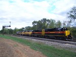 BUSW returns to Bureau, IL from Peoria on 9/26/2005.  Photo by Roger Hunter