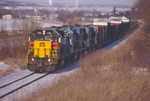 IAIS 706 leads CRIC-17 up Fairfax Hill on 1/17/05.  Photo by Tim Fullbright.