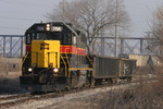 IAIS 708 with RISW headed out to Milan, IL on 29-Dec-2004.  Photo by Nathan Holmes.