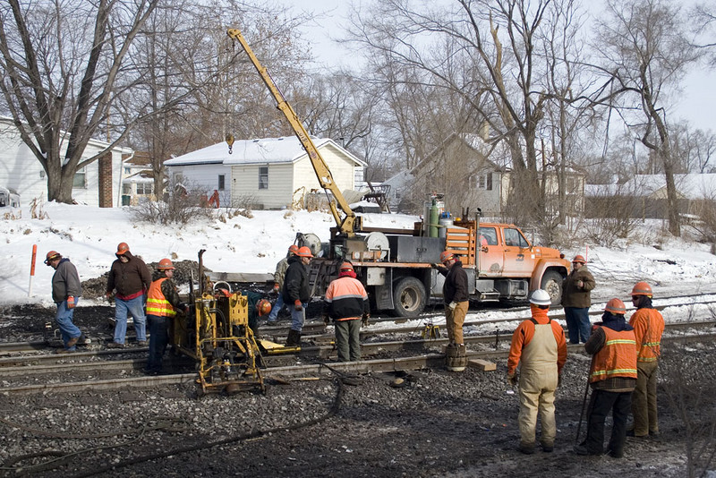 BNSF M-of-W @ Colona, IL.  January 4, 2008.