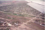 Further north.  IAIS passes left-to-right in this shot, with BN/BNSF passing from the upper left to lower right.  At the bottom of the photo is CNW's line to Searle and Midwest Walnut - the one-time CGW mainline in CB.  

Searle/Red Giant is in the complex at the lower left.  Their brick building is the ex-CGW enginehouse.  Toward the right of the photo, just beneat the wing, is the ex-RI depot, now the RailsWest Museum.