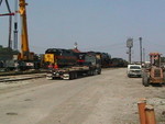 Starting to move the tender of 7081