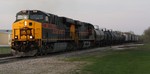 BICB on April 13, 2010 is seen at Altoona. Track to the right is the Prairie City Branch