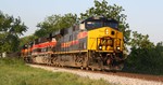 May 22, 2010 finds BICB past the Raccoon River Park Crossing in West Des Moines, IA heading west.