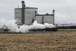 Steam Special going past the Menlo Ethanol Plant. 11-13-10